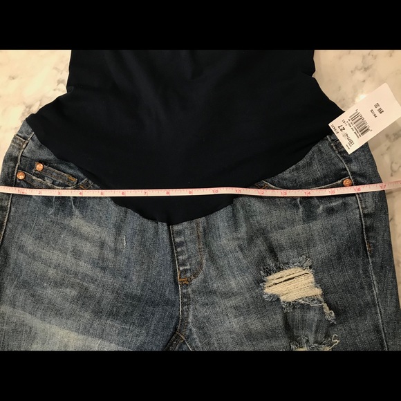 *SOLD*NWT Maternity Distressed Girlfriend Jeans - Picture 6 of 6